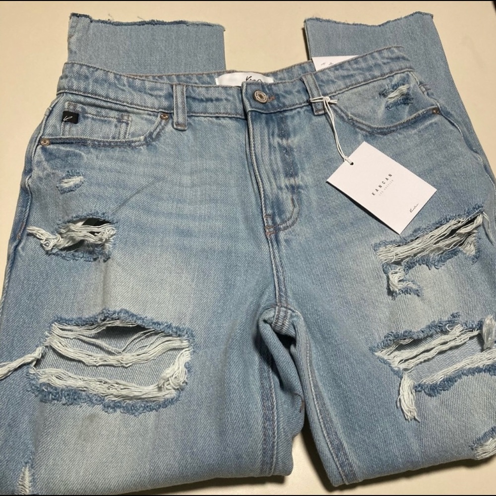KanCan Taylor High Rise Boyfriend Jeans NEW 7 27